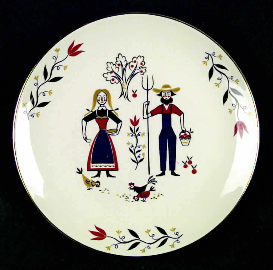 American Provincial Dinner Plate by Homer Laughlin -1