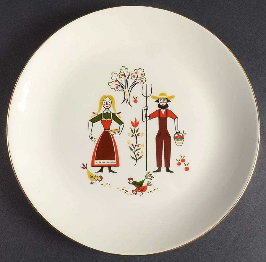 American Provincial Luncheon Plate by Homer Laughlin -1