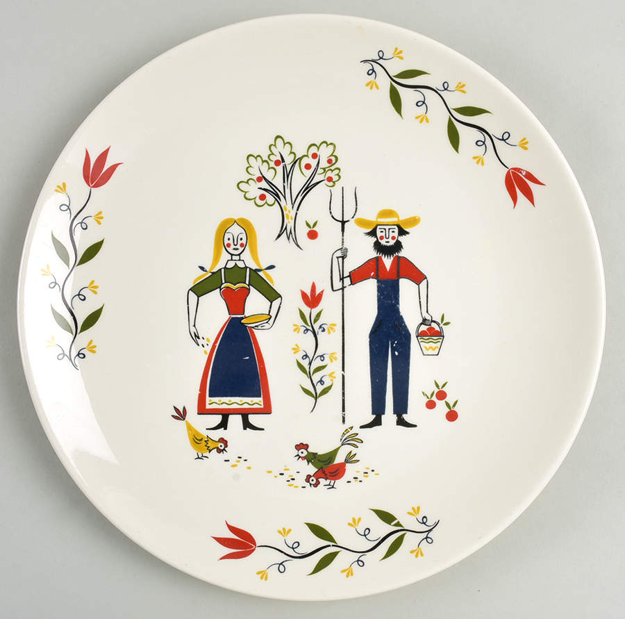 American Provincial Dinner Plate by Homer Laughlin -1
