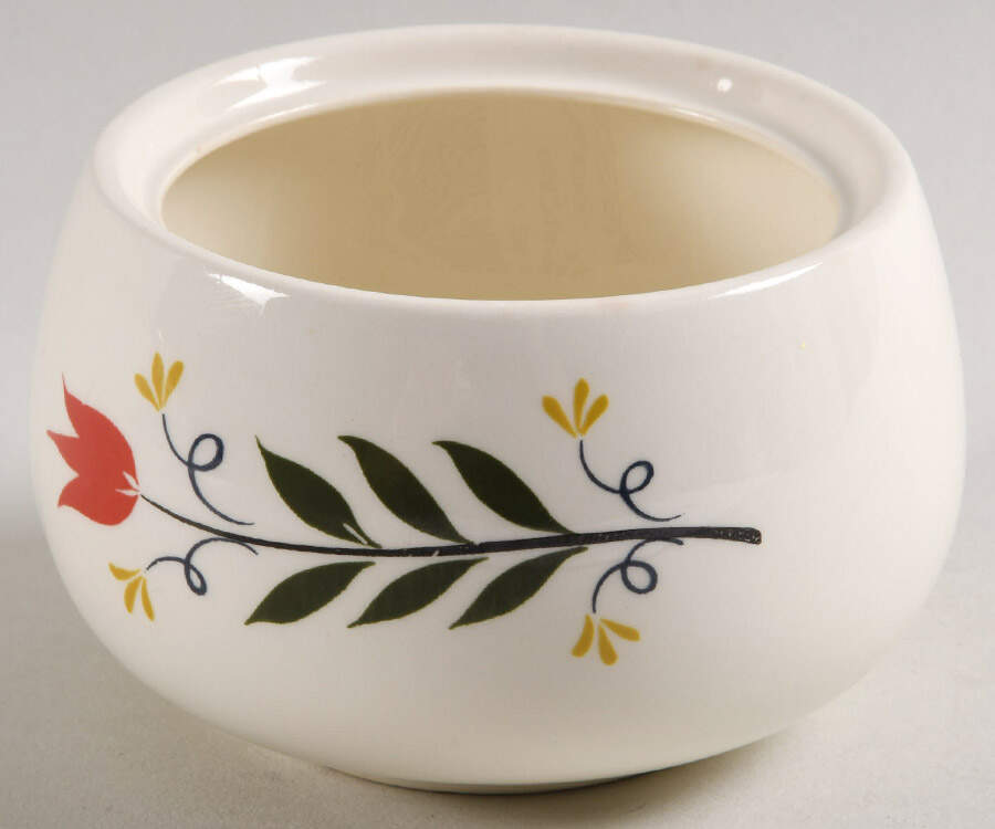 American Provincial Sugar Bowl No Lid by Homer Laughlin -1