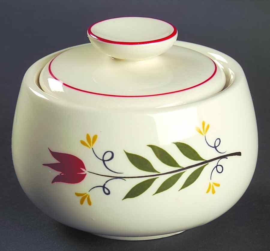 American Provincial Sugar Bowl & Lid by Homer Laughlin -1