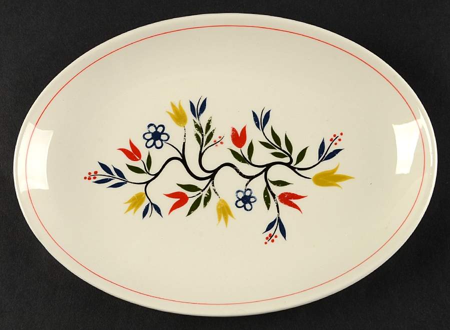 American Provincial Relish/Gravy Underplate by Homer Laughlin -1