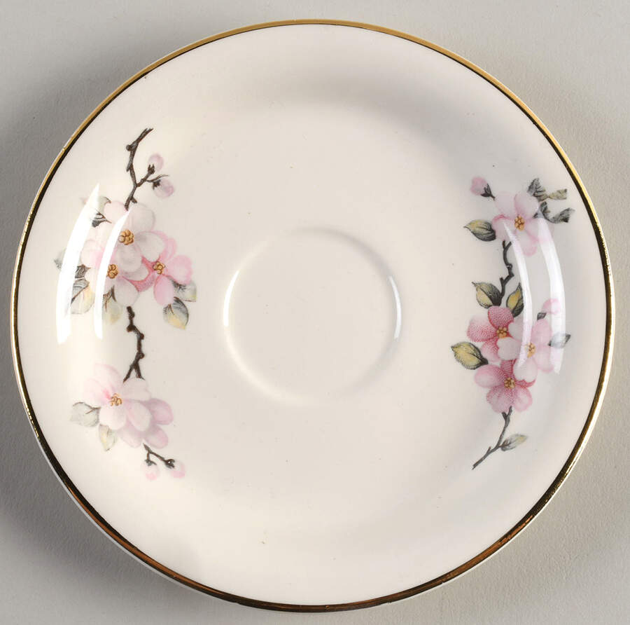 Apple Blossom Saucer for Demitasse Cup by Homer Laughlin -1