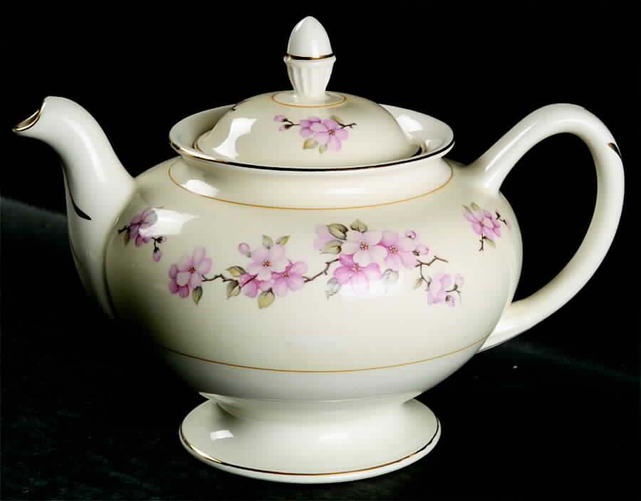 Apple Blossom Teapot & Lid by Homer Laughlin -1