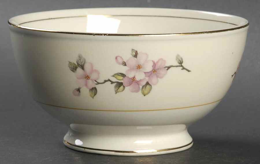 Apple Blossom Cranberry Bowl by Homer Laughlin -1