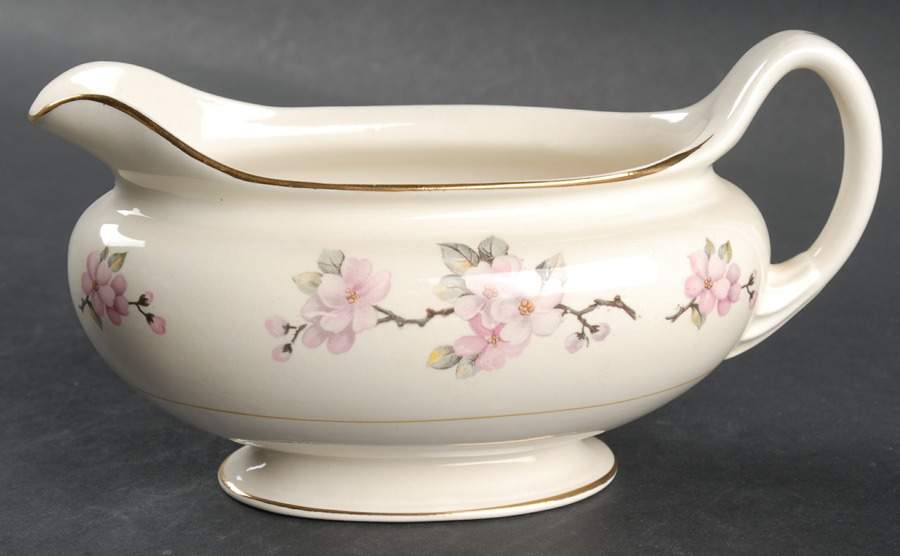 Apple Blossom Gravy Boat by Homer Laughlin -1