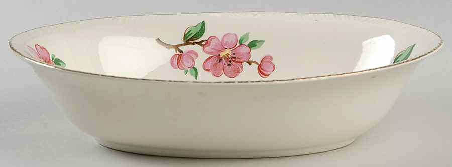 Apple Blossom (Liberty) 9" Oval Vegetable Bowl by Homer Laughlin -1
