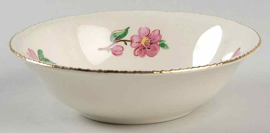 Apple Blossom (Liberty) Coupe Cereal Bowl by Homer Laughlin -1