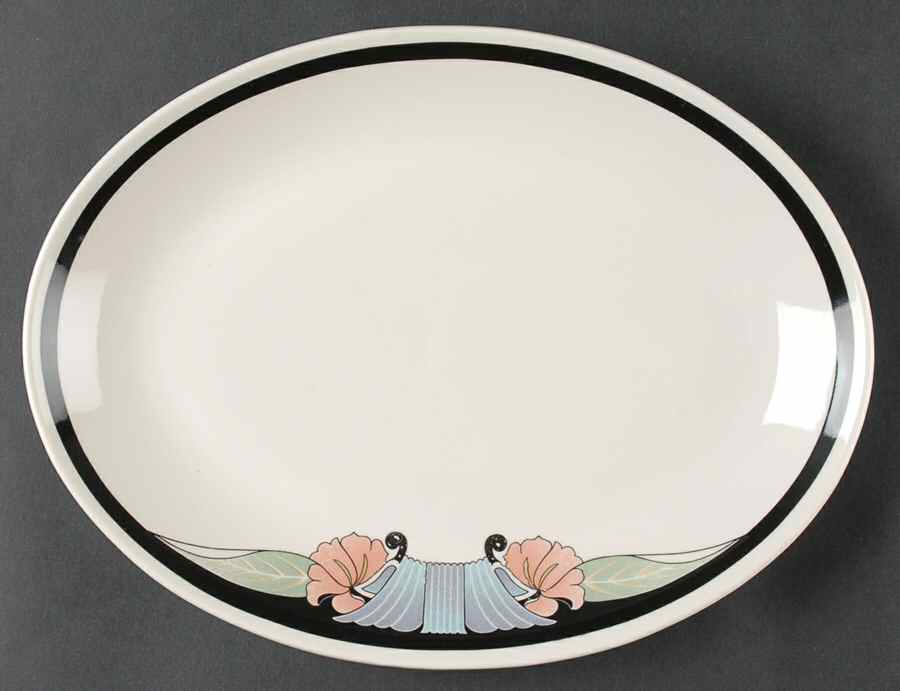 Arcadia (Seville) 11" Oval Serving Platter by Homer Laughlin -1