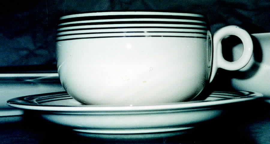 Argent Flat Cup & Saucer Set by Homer Laughlin -1