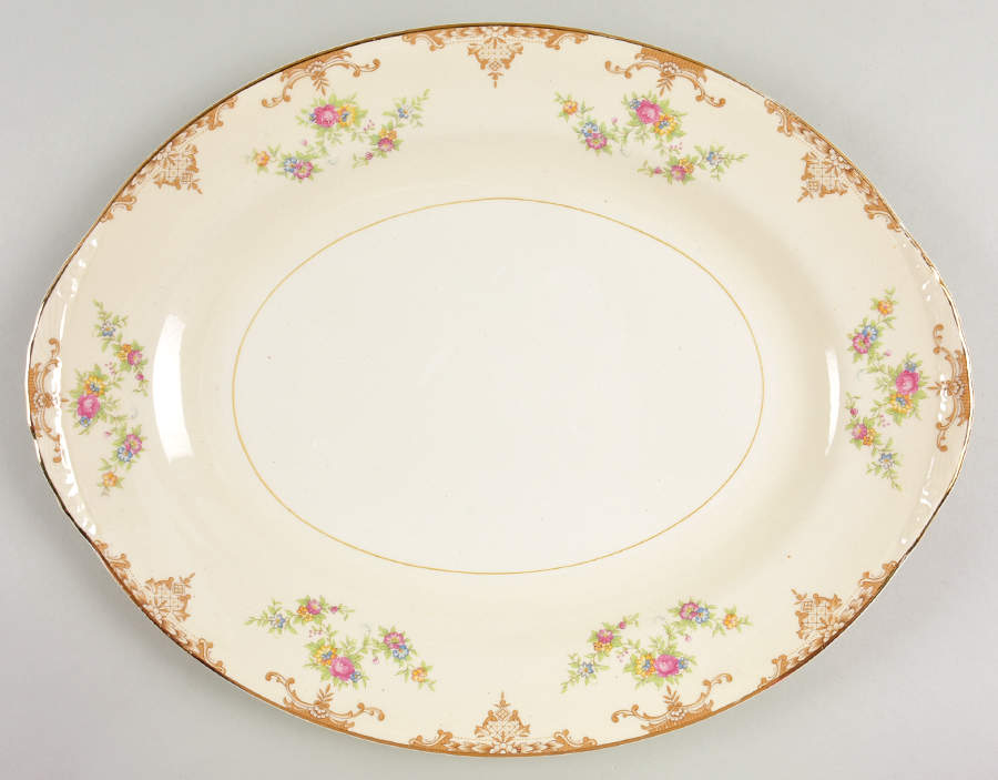 Aristocrat 13" Oval Serving Platter by Homer Laughlin -1
