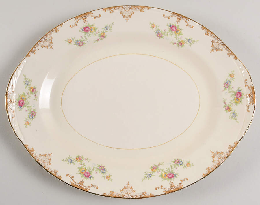 Aristocrat 13" Oval Serving Platter by Homer Laughlin -1