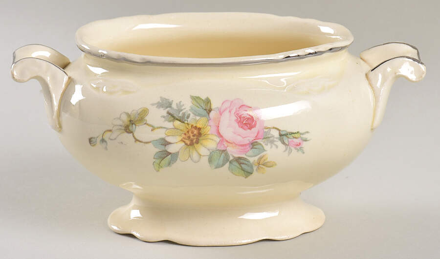 Armand (Virginia Rose Shape) Sugar Bowl No Lid by Homer Laughlin -1