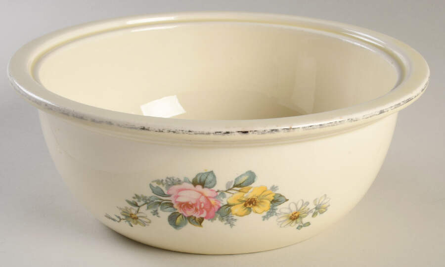 Armand (Virginia Rose Shape) Round Vegetable No Lid by Homer Laughlin -1
