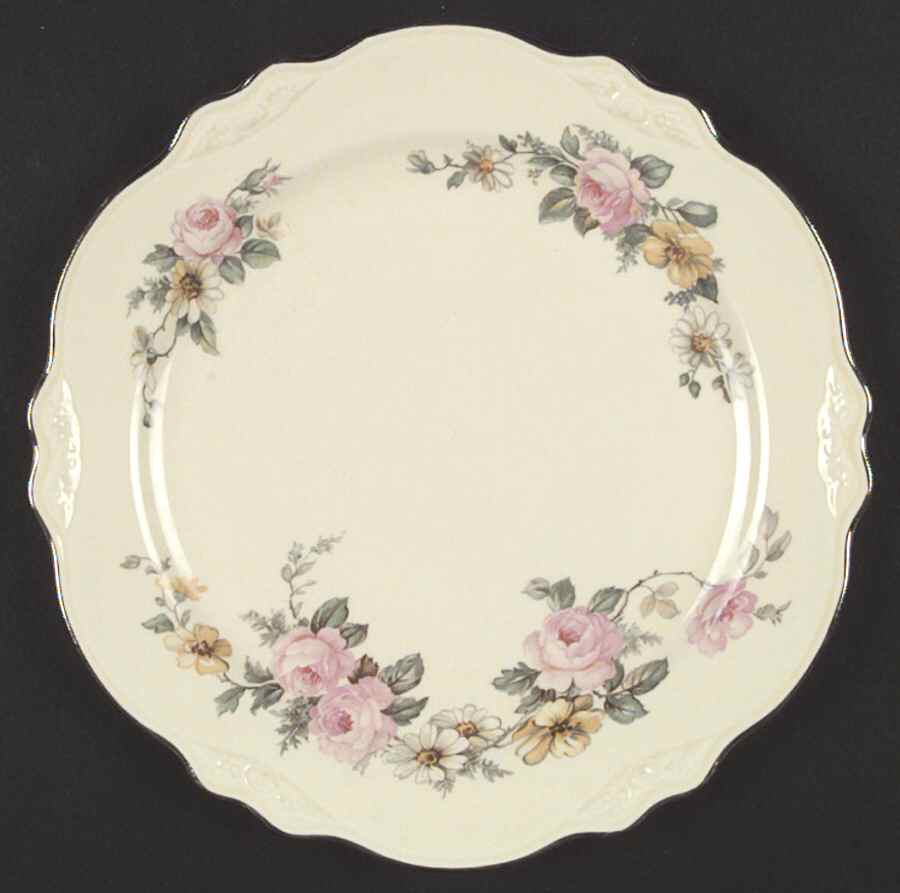 Armand (Virginia Rose Shape) Luncheon Plate by Homer Laughlin -1