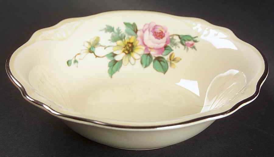 Armand (Virginia Rose Shape) Fruit/Dessert (Sauce) Bowl by Homer Laughlin -1