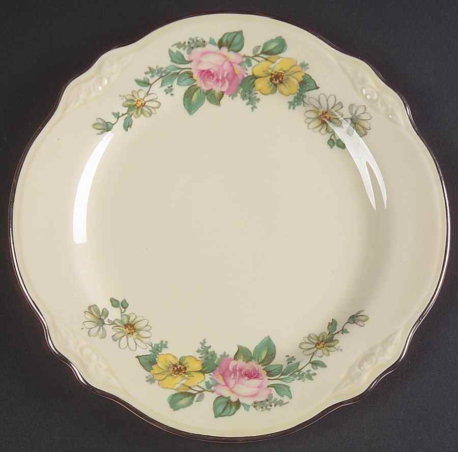 Armand (Virginia Rose Shape) Salad Plate by Homer Laughlin -1