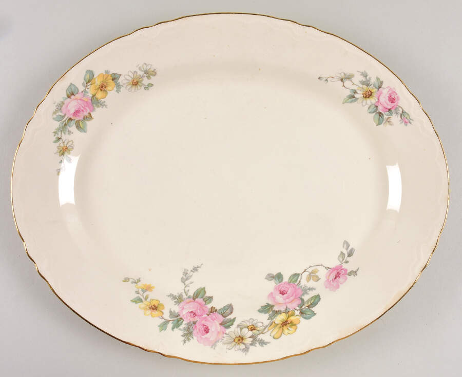 Armand 13" Oval Serving Platter by Homer Laughlin -1