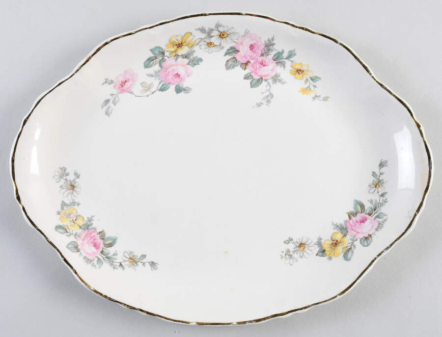 Armand 13" Oval Serving Platter by Homer Laughlin -1