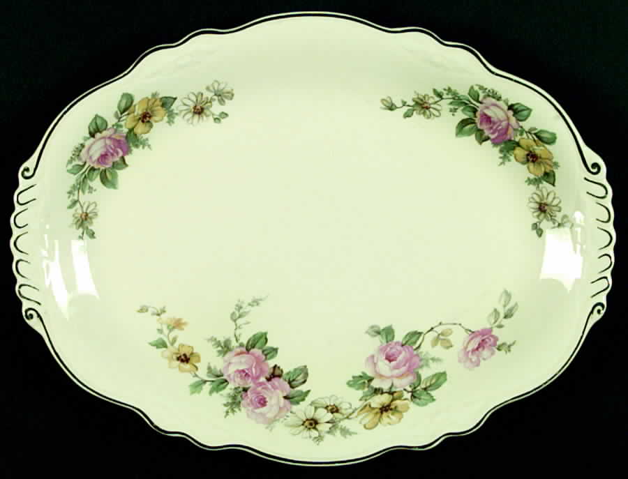 Armand 11" Oval Serving Platter by Homer Laughlin -1