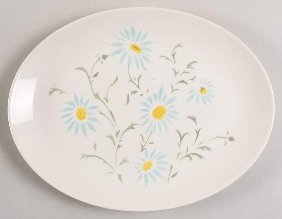 Aster 11" Oval Serving Platter by Homer Laughlin -1
