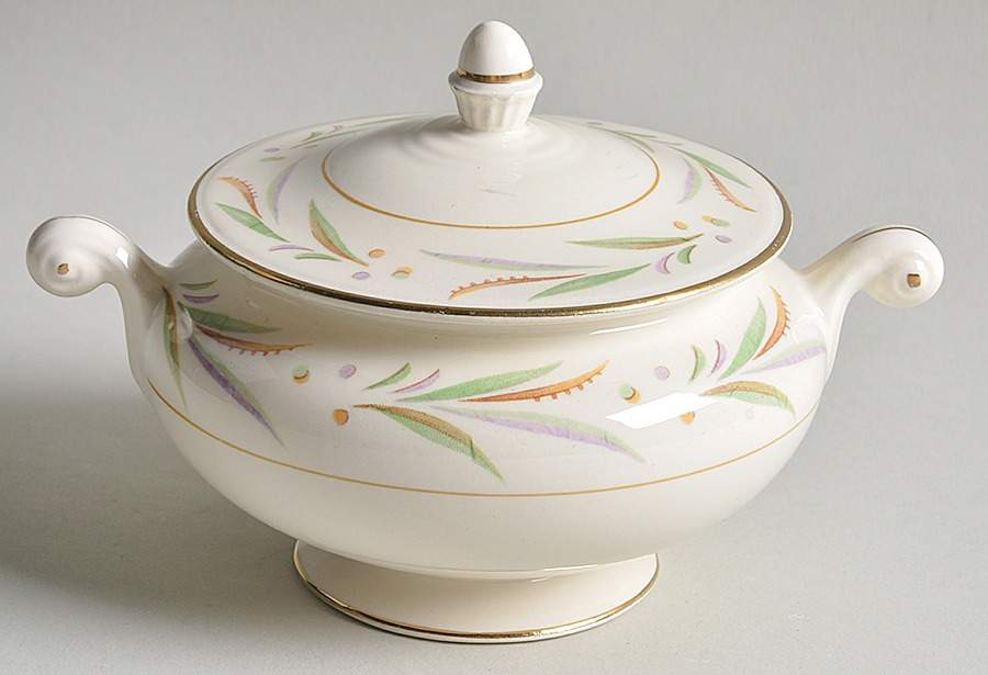 Autumn Sugar Bowl & Lid by Homer Laughlin -1