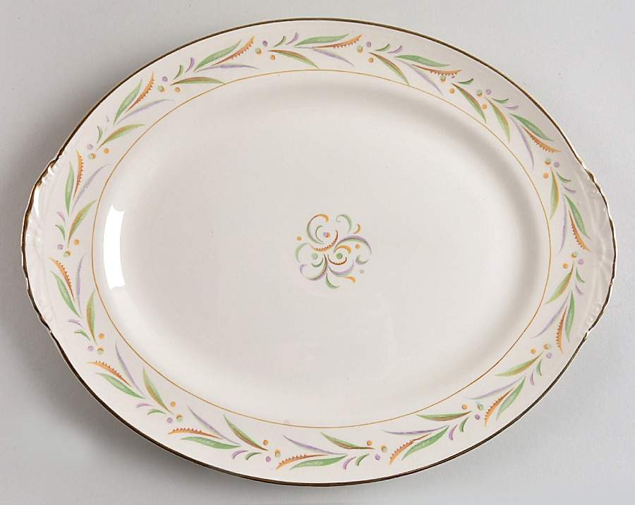 Autumn 13" Oval Serving Platter by Homer Laughlin -1
