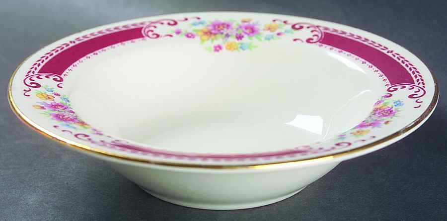 B1315 (Gold Trim) Rim Fruit/Dessert (Sauce) Bowl by Homer Laughlin -1