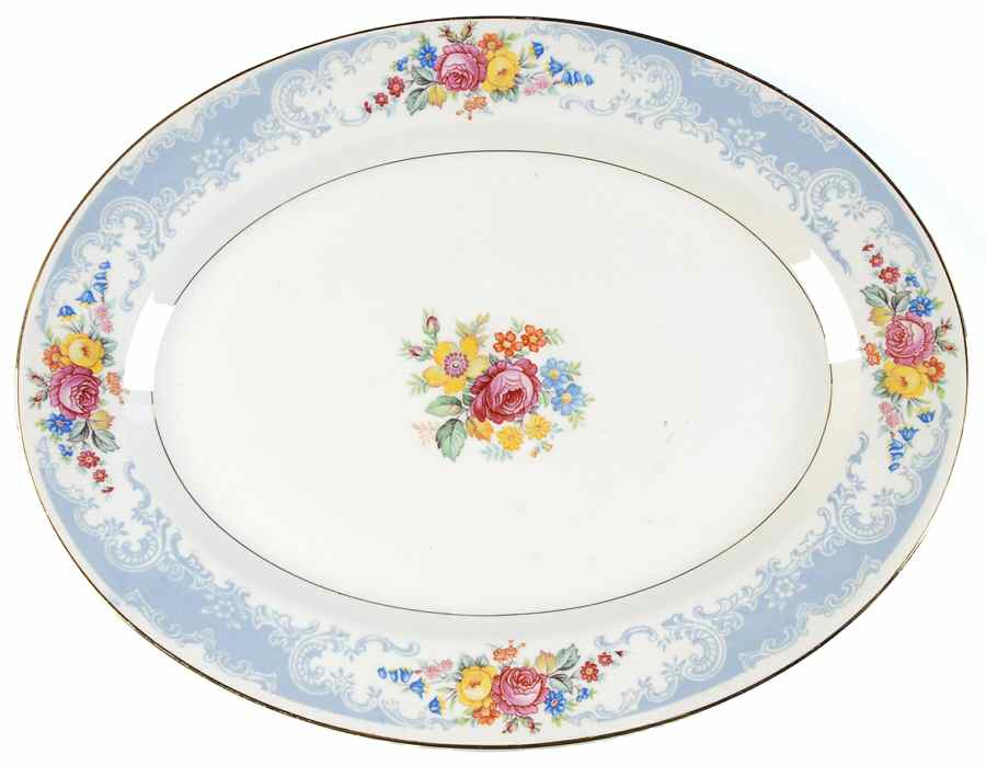 B1323 11" Oval Serving Platter by Homer Laughlin -1