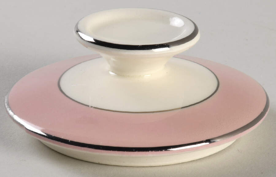 B1415 (Platinum Trim) Lid for Sugar Bowl by Homer Laughlin -1