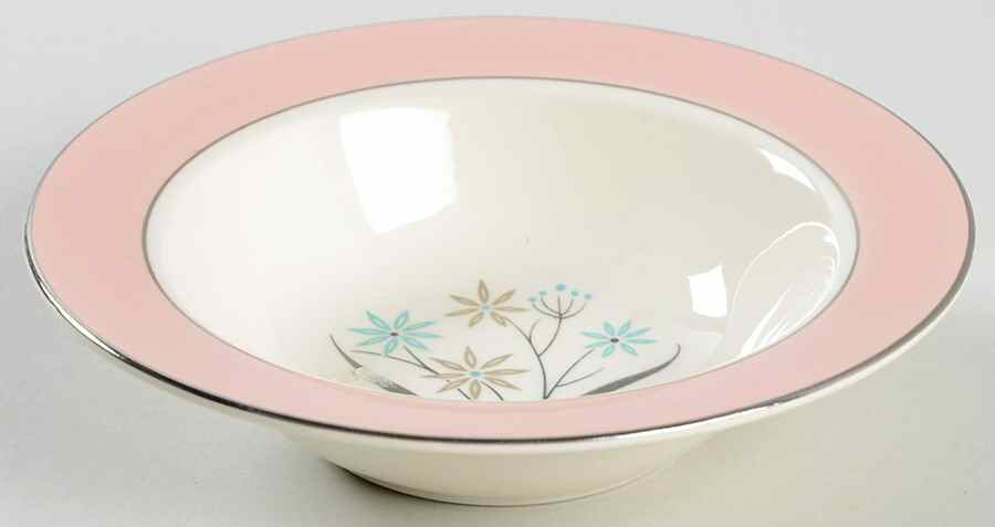 B1415 (Platinum Trim) Rim Fruit/Dessert (Sauce) Bowl by Homer Laughlin -1