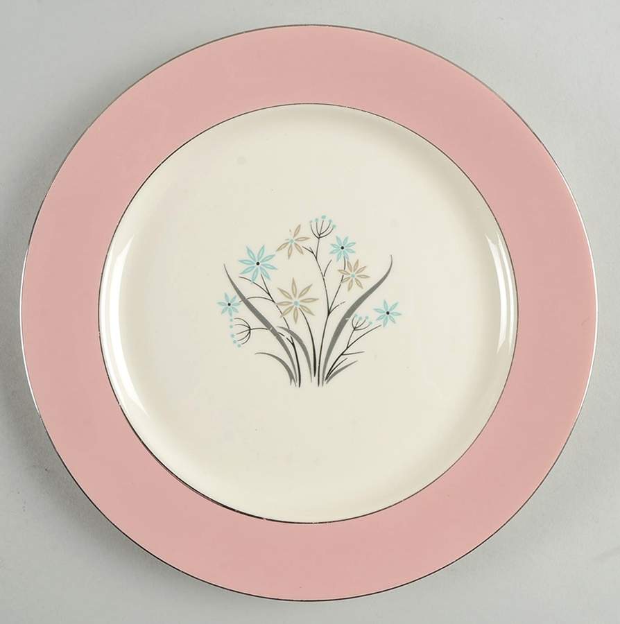 B1415 (Platinum Trim) Dinner Plate by Homer Laughlin -1