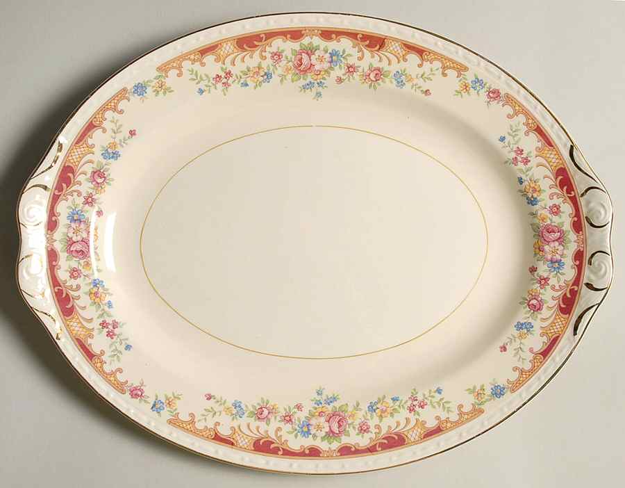 Belmont 11" Oval Serving Platter by Homer Laughlin -1