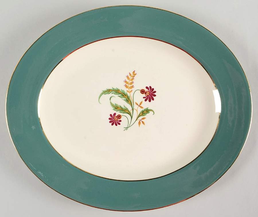 Berkshire 13" Oval Serving Platter by Homer Laughlin -1
