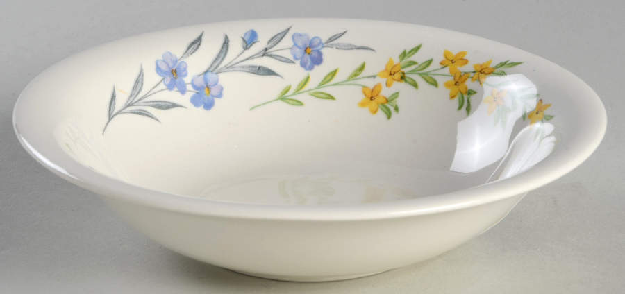 Blue Flax Rim Fruit/Dessert (Sauce) Bowl by Homer Laughlin -1