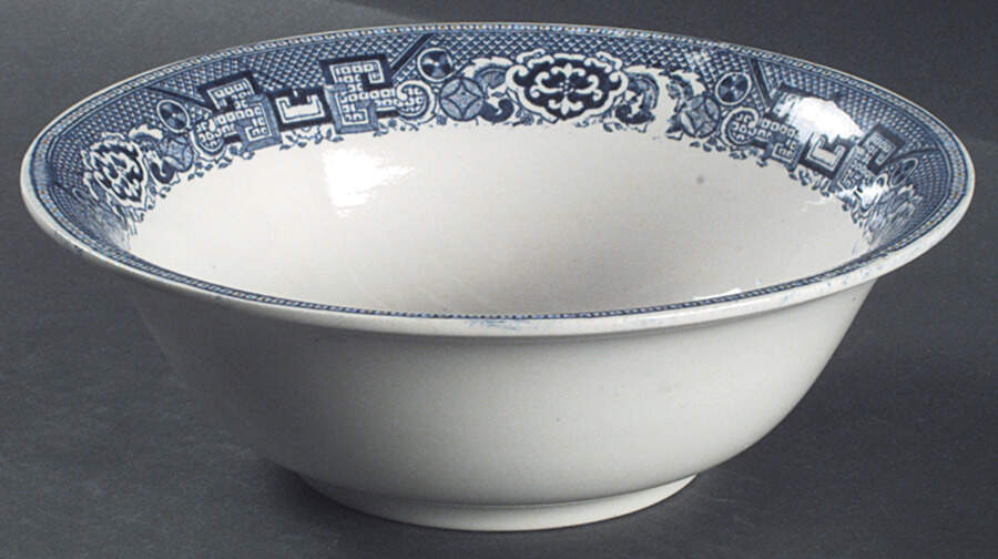 Blue Willow 8" Round Vegetable Bowl by Homer Laughlin -1