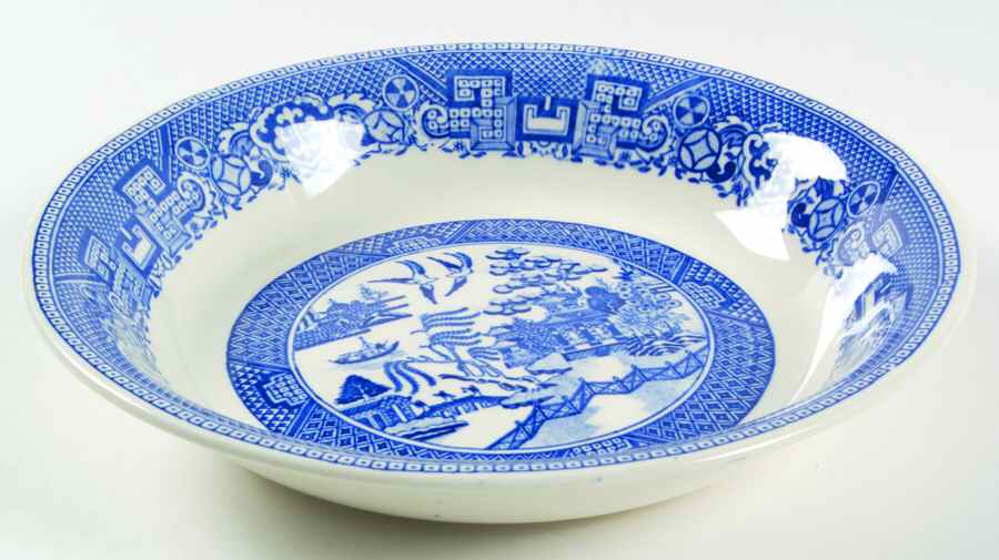 Blue Willow Coupe Soup Bowl by Homer Laughlin -1