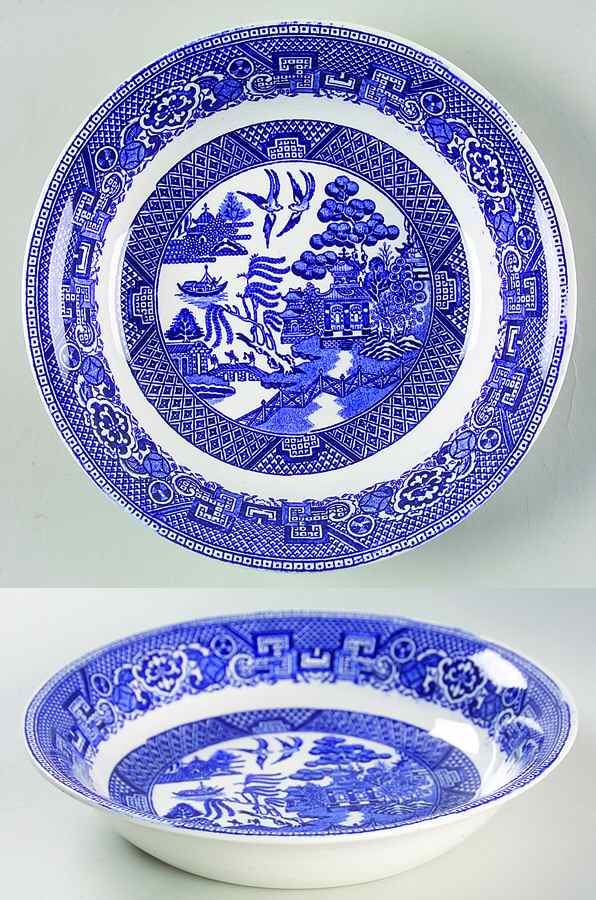 Blue Willow Coupe Soup Bowl by Homer Laughlin -1