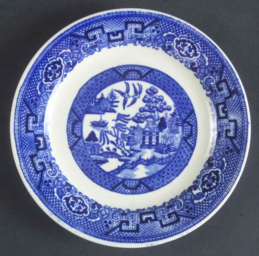 Blue Willow Bread & Butter Plate by Homer Laughlin -1