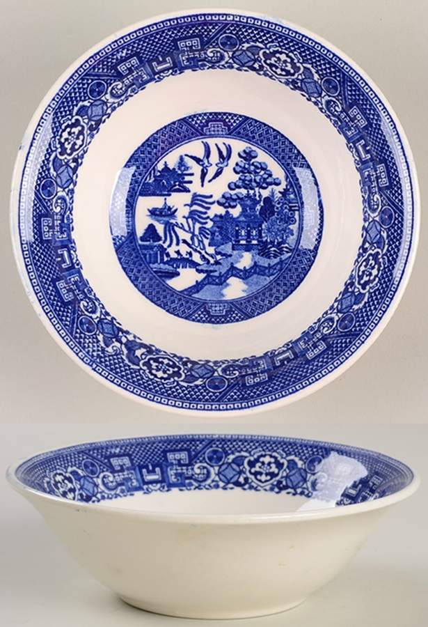 Blue Willow Coupe Cereal Bowl by Homer Laughlin -1