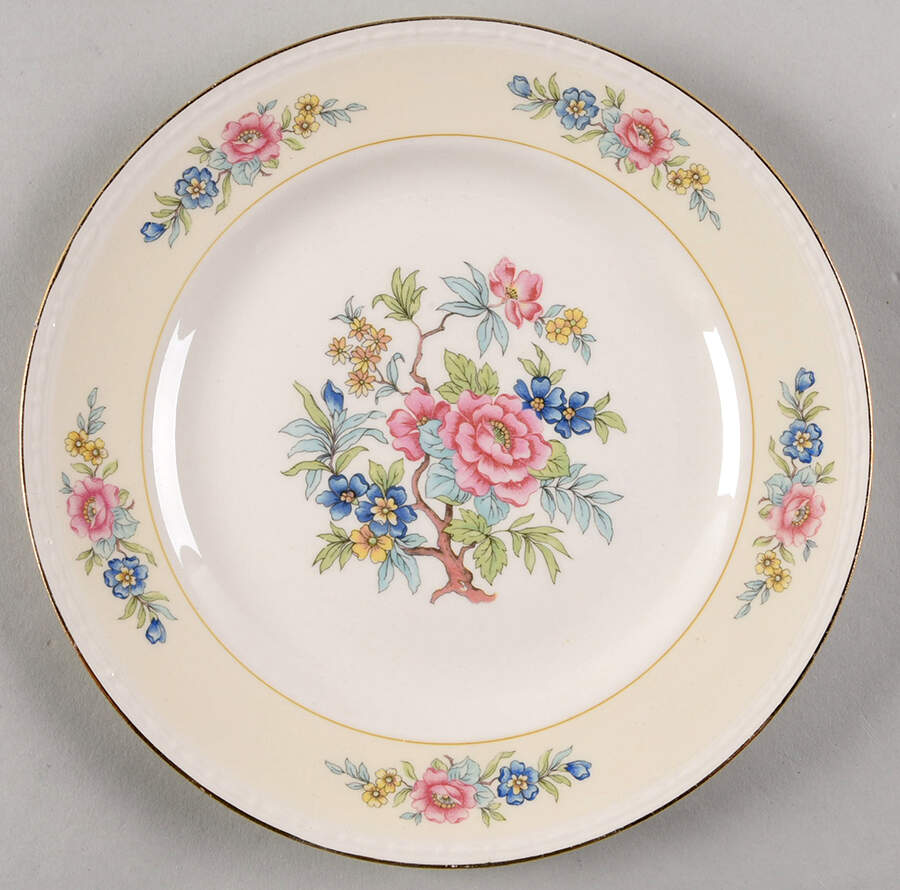 Bombay Salad Plate by Homer Laughlin -1