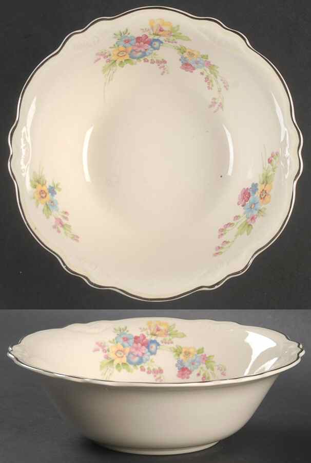 Bouquet 7" Round Vegetable Bowl by Homer Laughlin -1