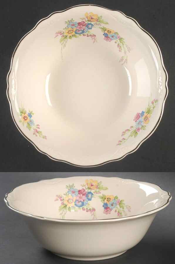 Bouquet 8" Round Vegetable Bowl by Homer Laughlin -1