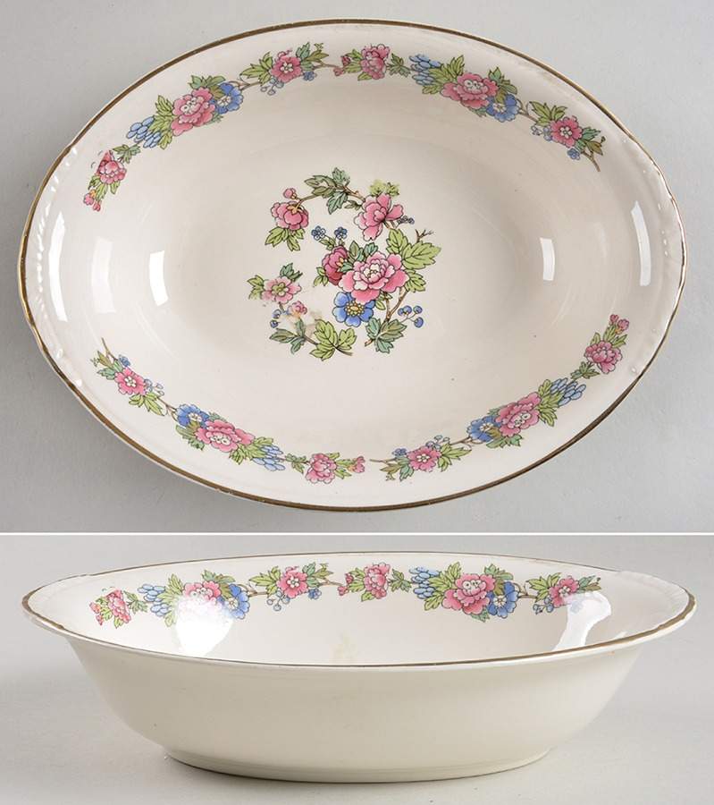 Bristol 9" Oval Vegetable Bowl by Homer Laughlin -1
