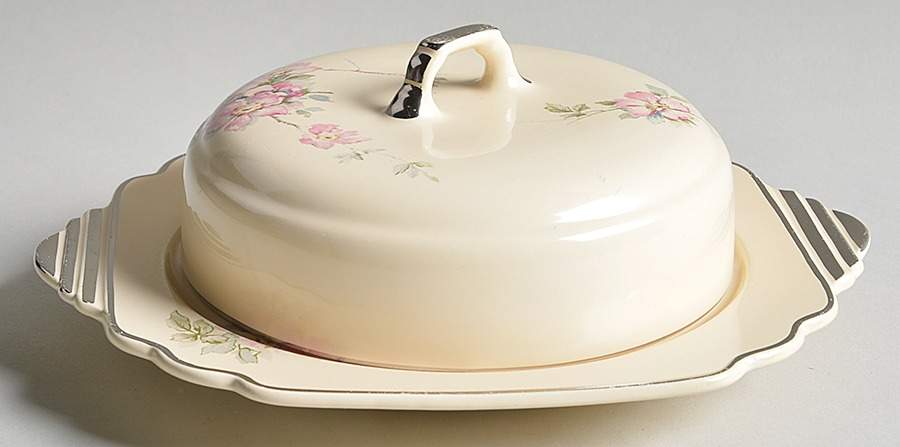 Briar Rose Half Pound Covered Butter by Homer Laughlin -1