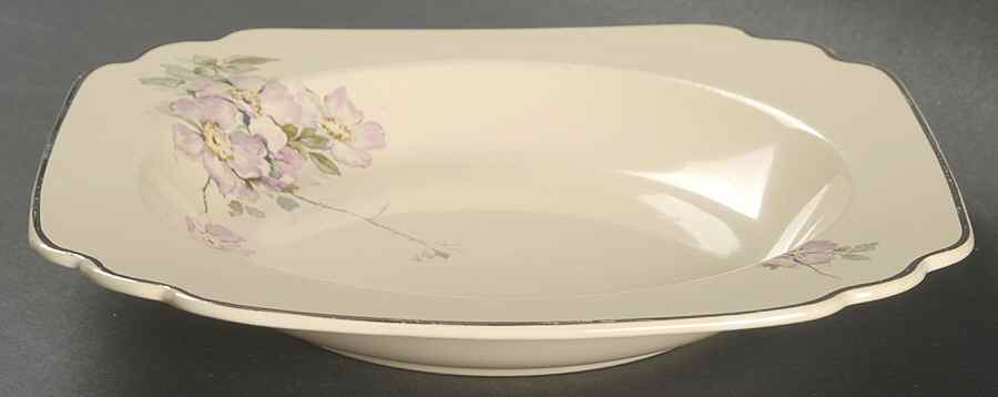 Briar Rose Rim Soup Bowl by Homer Laughlin -1