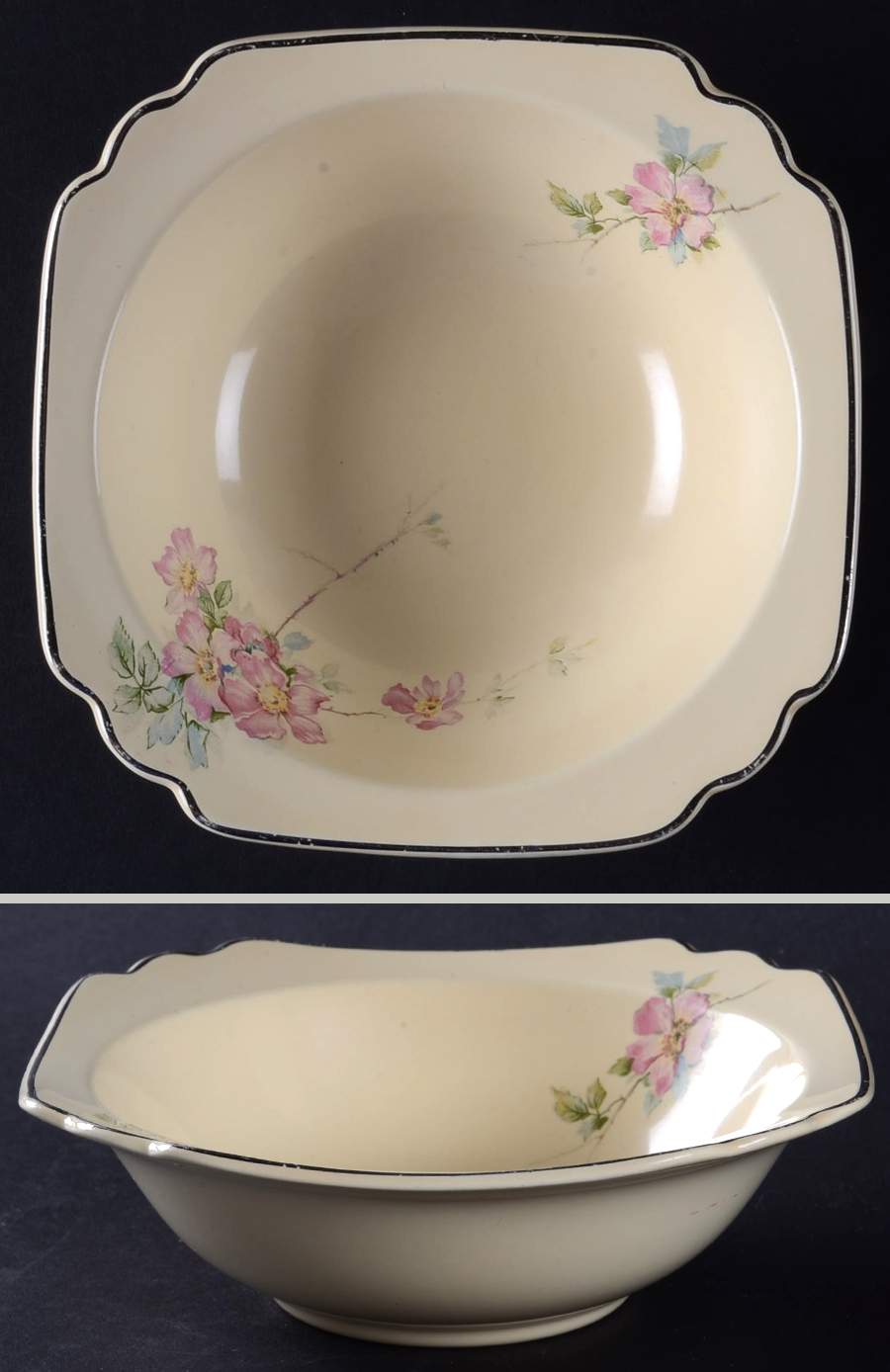 Briar Rose Rim Cereal Bowl by Homer Laughlin -1