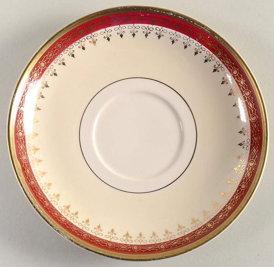 Cardinal Saucer by Homer Laughlin -1
