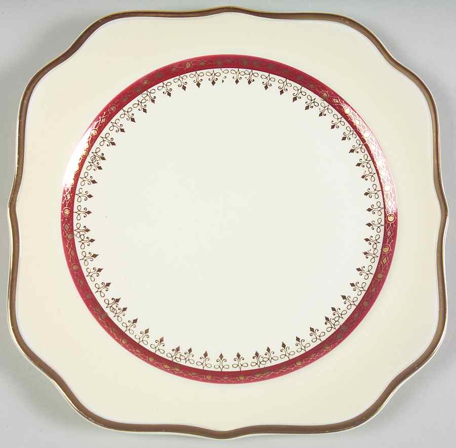 Cardinal Square Salad Plate by Homer Laughlin -1