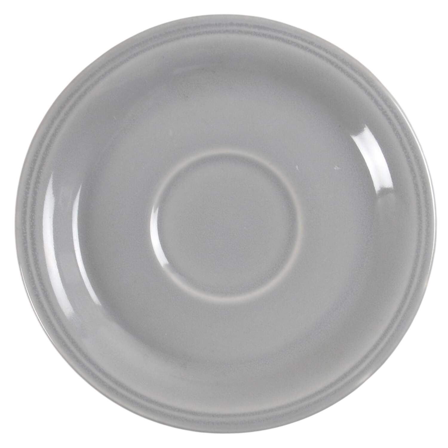 Carnival Gray Saucer by Homer Laughlin -1